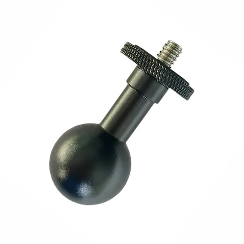Viti in acciaio inossidabile con testa a sfera da 17 mm in lega di alluminio Base da 25 mm Base per staffa per biella per supporto per telefono cellulare per auto moto