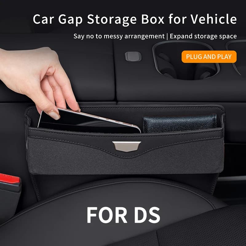 For DS 3 4 5 Citroen Picasso Saxo Xsara Elysee Berlingo C2 C1 C3 C4 C5 Car Seat Gap Storage Box Organiser Holder Accessories