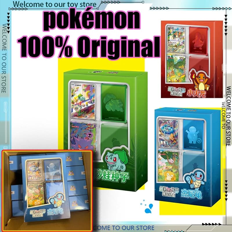 Disponibile Nuovo Set di Carte Originali PKM in Cinese Semplificato, TCG Cinese 151 First Partner Deluxe Gift Box, Carte Collezionabili PTCG, Regali e Giocattoli