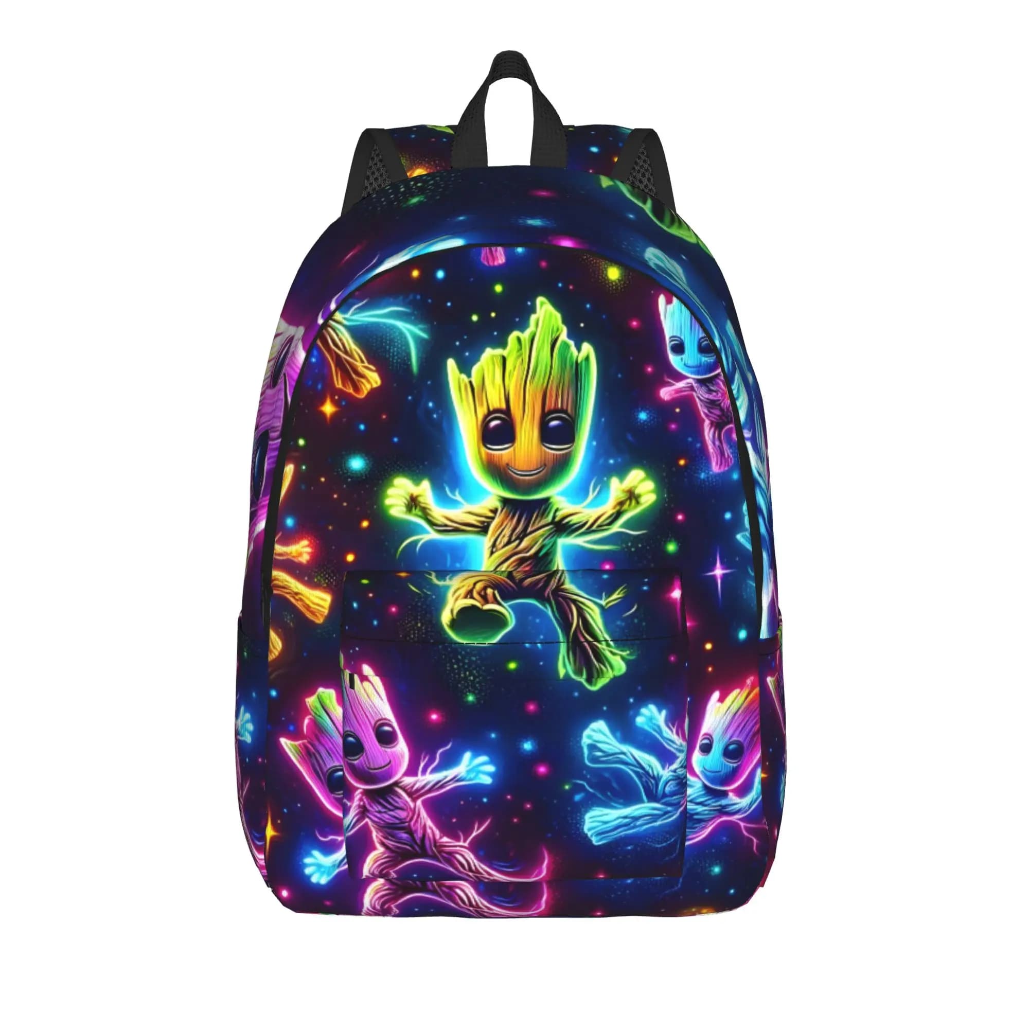 Zaino per adolescenti Marvel con tracolla regolabile e borsa portaoggetti Groot, per il ritorno a scuola