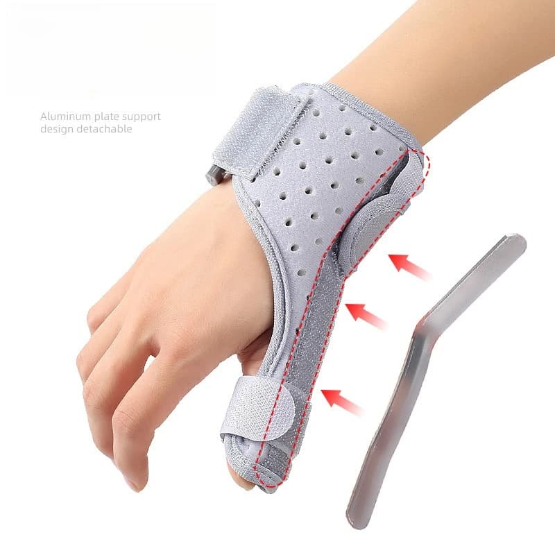 Supporto per Pollice e Polso, Fascia Compressiva per Distorsioni, Tutore per Mano, per Uomini e Donne, Sollievo dal Dolore Articolare, Comodo per l'Uso Quotidiano, Essenziale