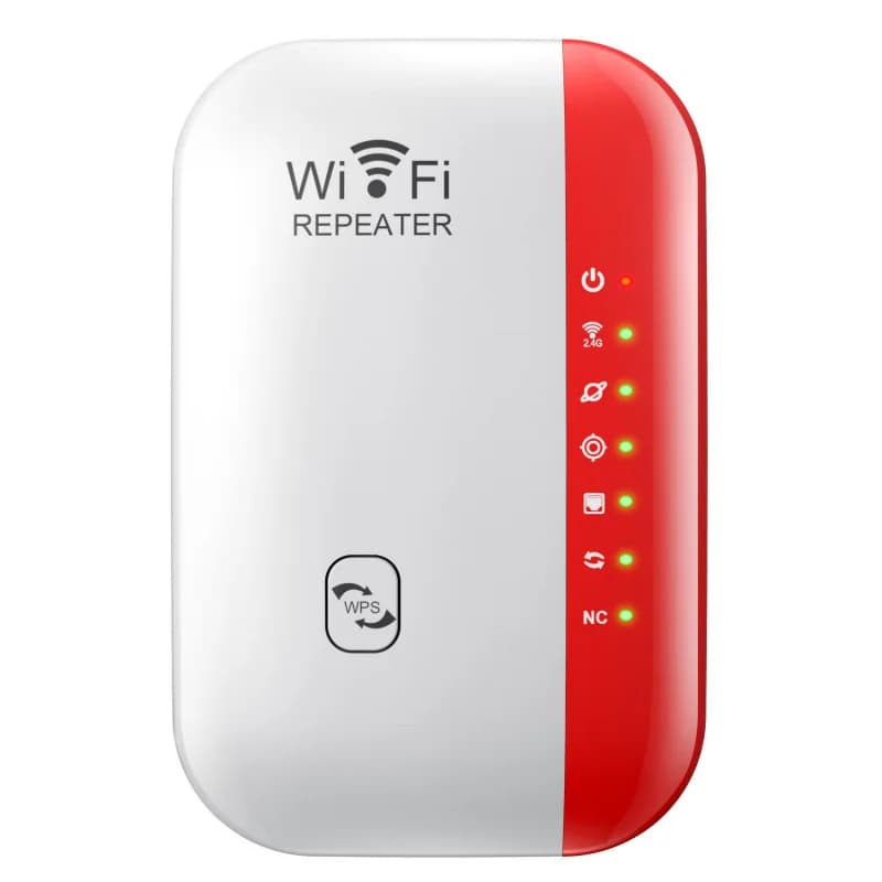 Ripetitore WiFi 300M, Amplificatore di Segnale Wireless con Modalità AP/Ripetitore, Antenna Integrata, Spina US/EU/UK/AU