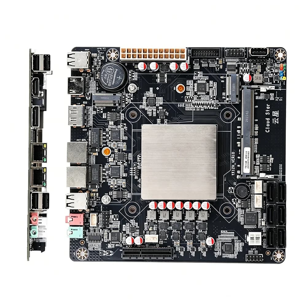 N100 Mini ITX NAS Motherboard Low Power DDR4 Max 32GB 2*2.5G LAN 6 SATA3.0 2 M.2 NVMe DIY Storage Server Mainboard