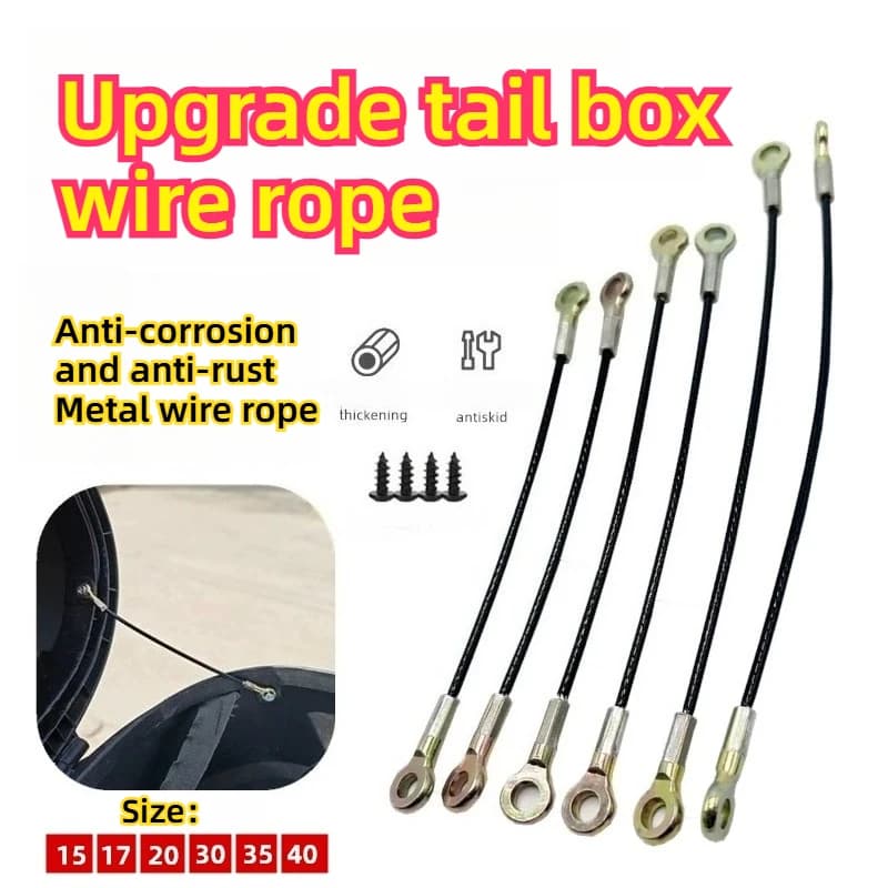 Motorcycle trunk wire pull rope flip cover cable For Case Spare Accessories Trunk Drawstring SH48 SH59 SH33 SH26 SH29 SH45