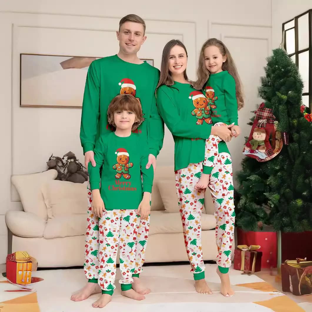 Pigiama natalizio Set Donna Uomo Ragazzi Ragazze Set di abbigliamento coordinato Morbido e carino Indumenti da notte Pagliaccetto per bambini Pjs per la famiglia di Natale