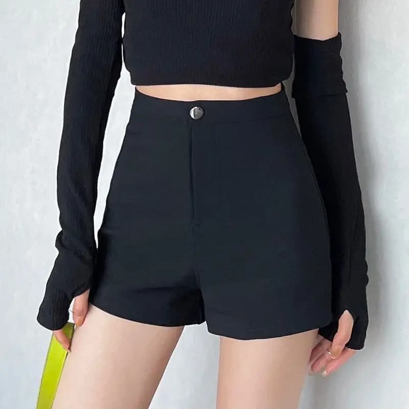 High Waist Elastic Wide Leg Short Pants Women's Casual Pants Autumn Winter New Style Korean Version Slimming Boot Pants