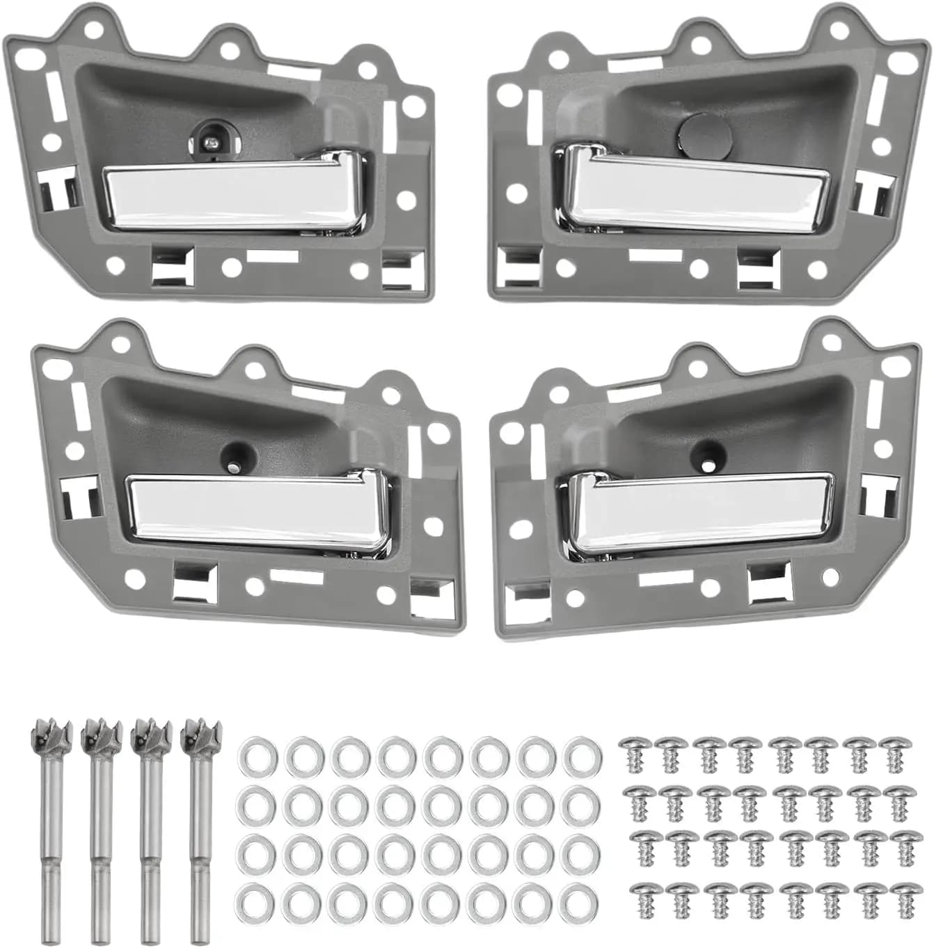 Kit maniglia porta interna 82134 82139 82143 1JV471J3AA per Jeep Grand Cherokee WK 2005-2010 anteriore e posteriore sinistra destra con strumento