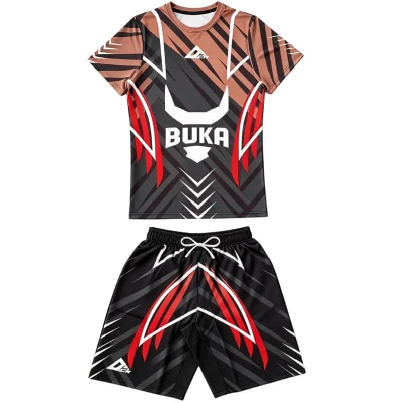Nuovo Set da Boxe Funzionale da Uomo 2026: Completo da Allenamento Boxe a Maniche Corte ad Asciugatura Rapida e Traspirante + Pantaloncini
