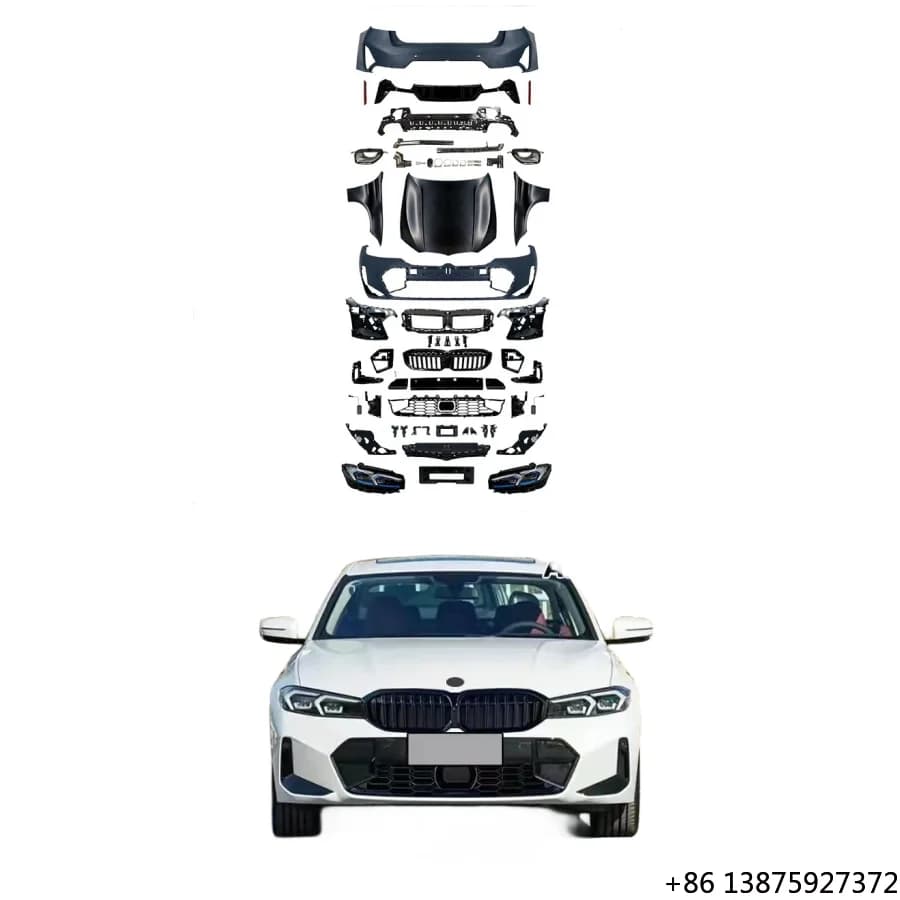 Bodykit for 3 Series F30 F35 Facelift to 2023 G20 LCI MT Body Kits Fenders Hood Headlights Front Rear Bumper