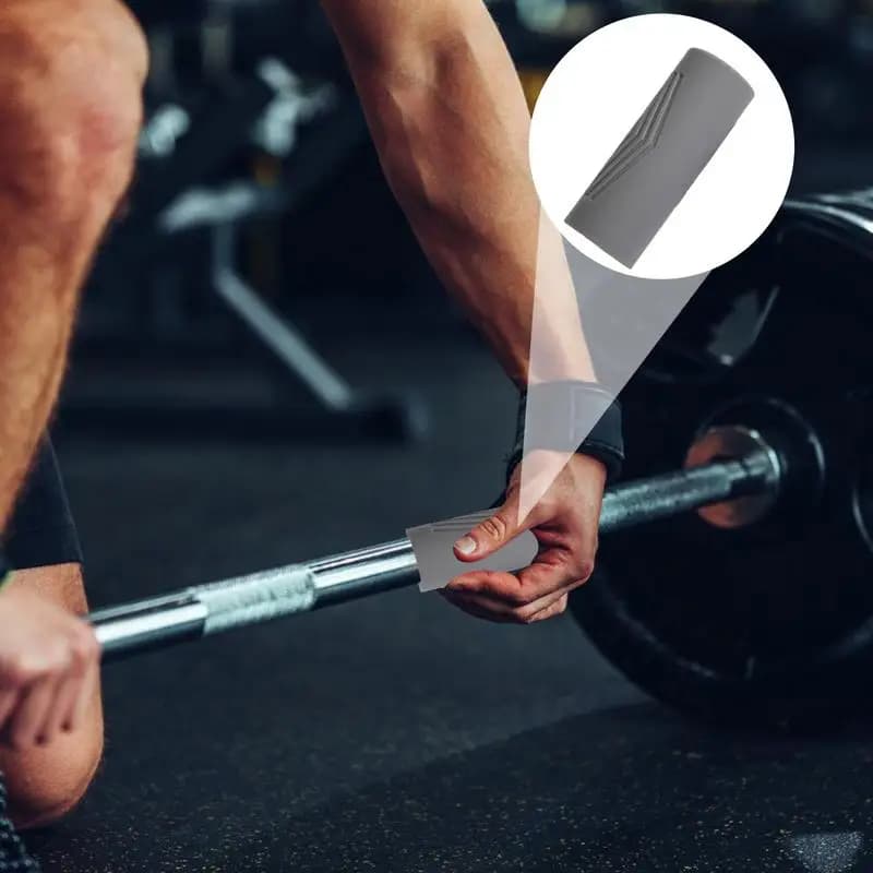 Barbell Handles Thick Fitness Handlebar Handles Silicone Handle Anti-slip Gym Accessories for Kettlebell Line Extractor