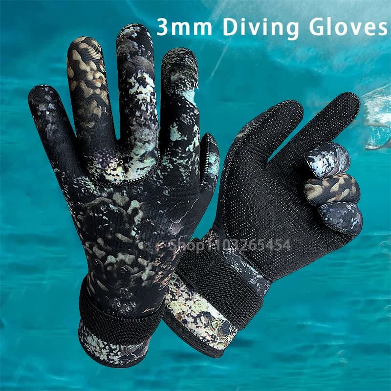 Nuovi guanti da sub in neoprene 3mm Donna Uomo Guanti da muta Guanti antiscivolo con cinturino da polso regolabile per Scuba Surf Snorkeling Guanto