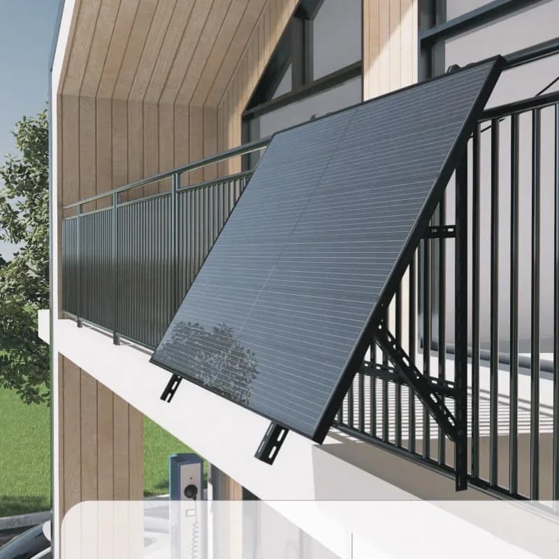 Fotovoltaico Su Ringhiera Pannello in alluminio Staffa per montaggio a parete per balcone Gancio di montaggio solare Staffa per montaggio a parete 300W 400W 600W 800W
