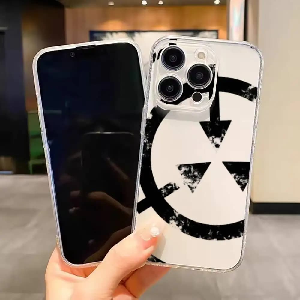 Cover Trasparente con Logo della Fondazione SCP per iPhone 17 16 15 14 13 12 11 Mini Pro Max Plus