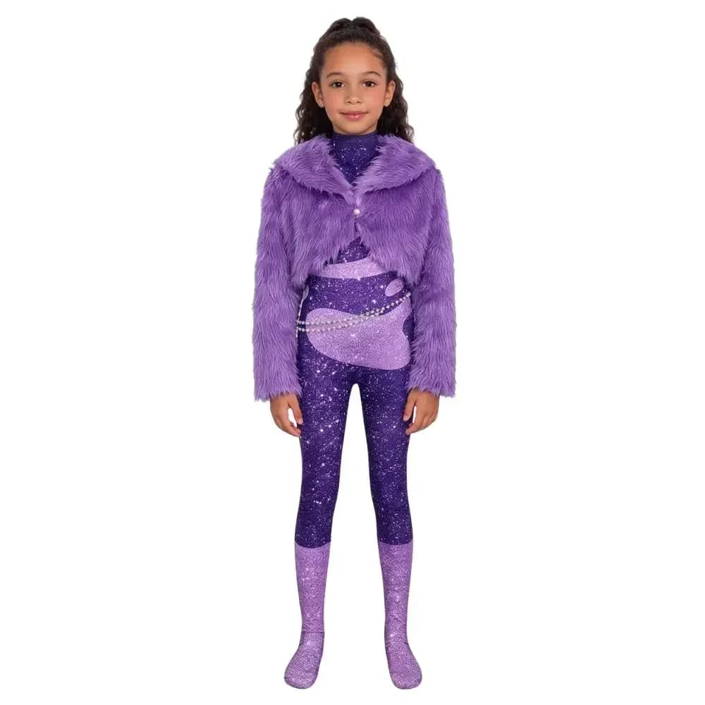 2026 Gazelle Cosplay Costume Kids Girls Jumpsuit Headband Wig Fantasia Roleplay Outfits Halloween Carnival