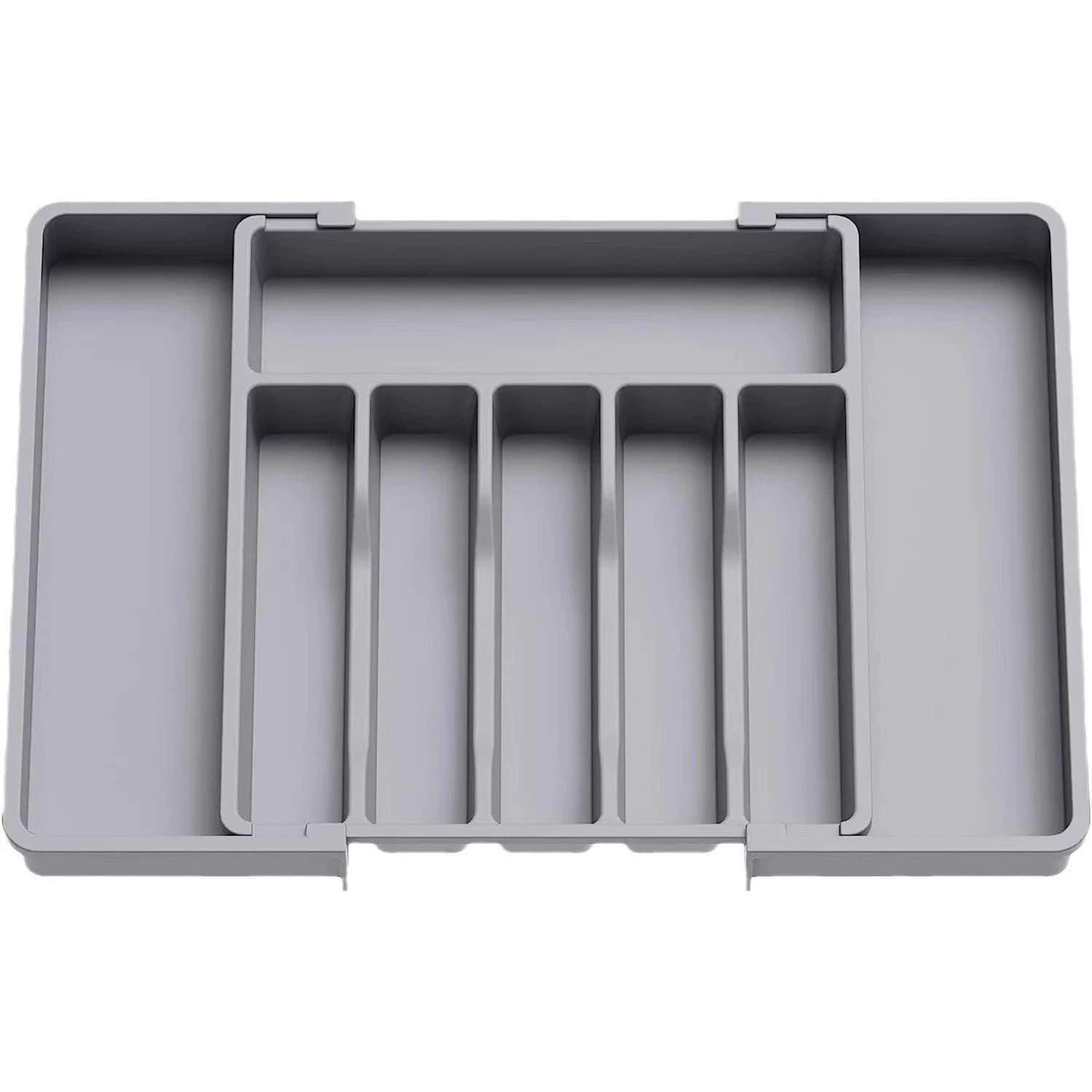 Expandable Organizer for Posate with Adjustable Tray for Kitchen Drawer, Door Knives Forchette Cucchiai