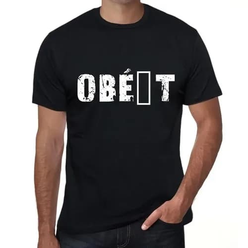 Ultrabasic Men's Tee-Shirt Obedient Obedient Eco-Friendly Graphic T-Shirt