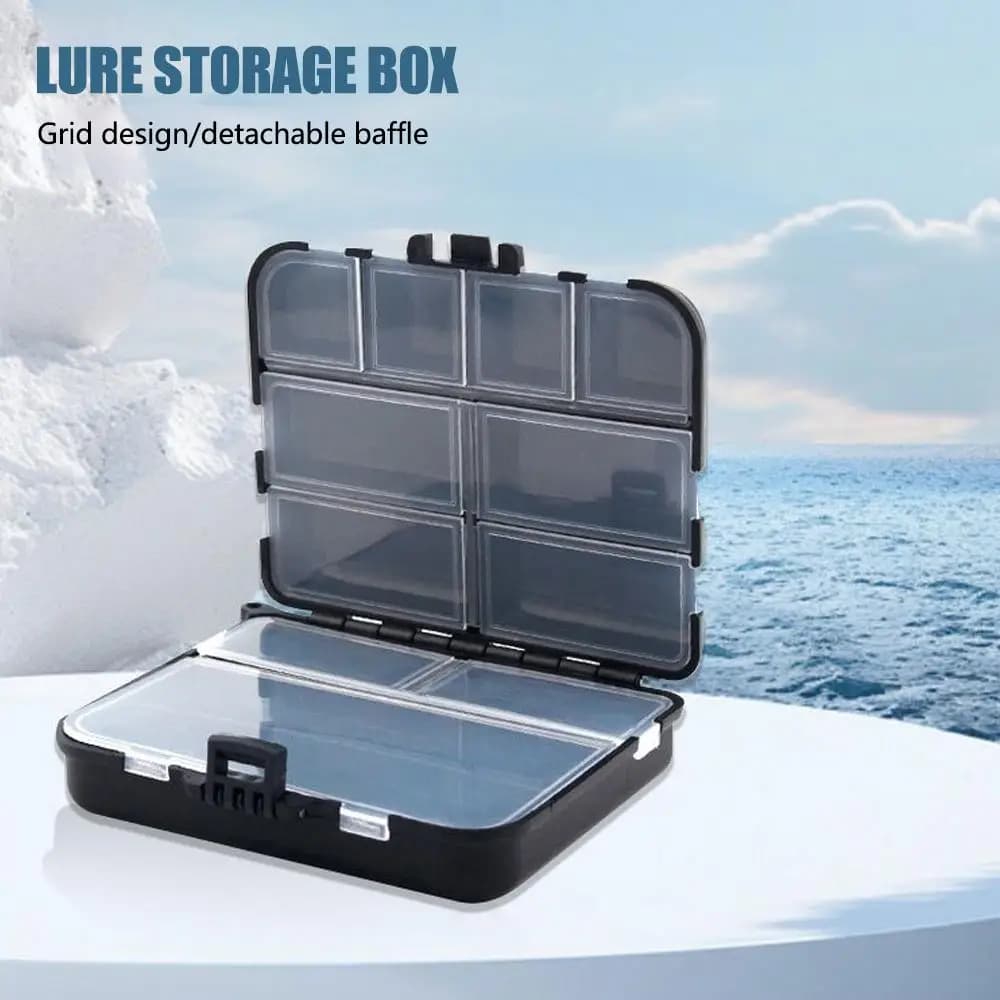 Storage box for bait accessories Tool case with bait hook Waterproof Organizer for fishing gear