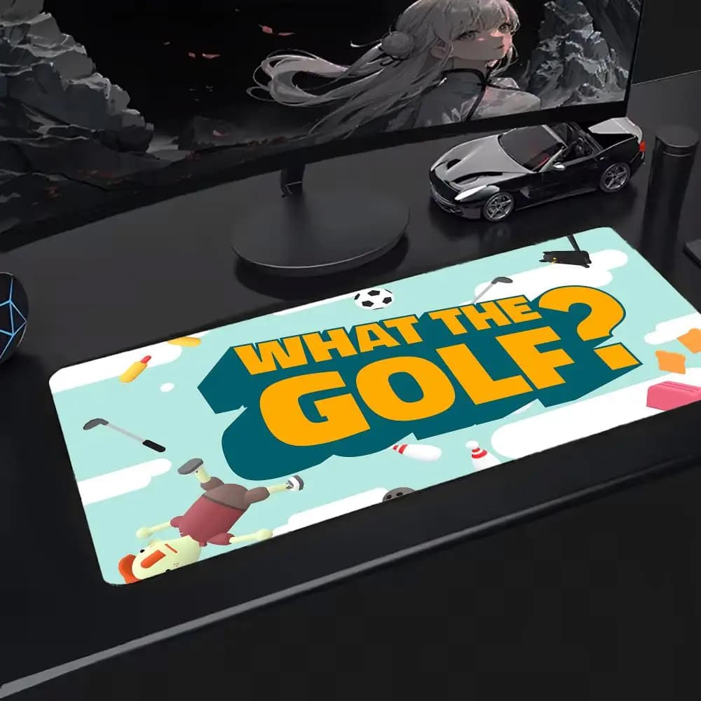 Tappetino per mouse W-What The Golf Tappetino per mouse di grandi dimensioni, superficie di gioco estesa, retro antiscivolo, perfetto per l'uso sulla scrivania