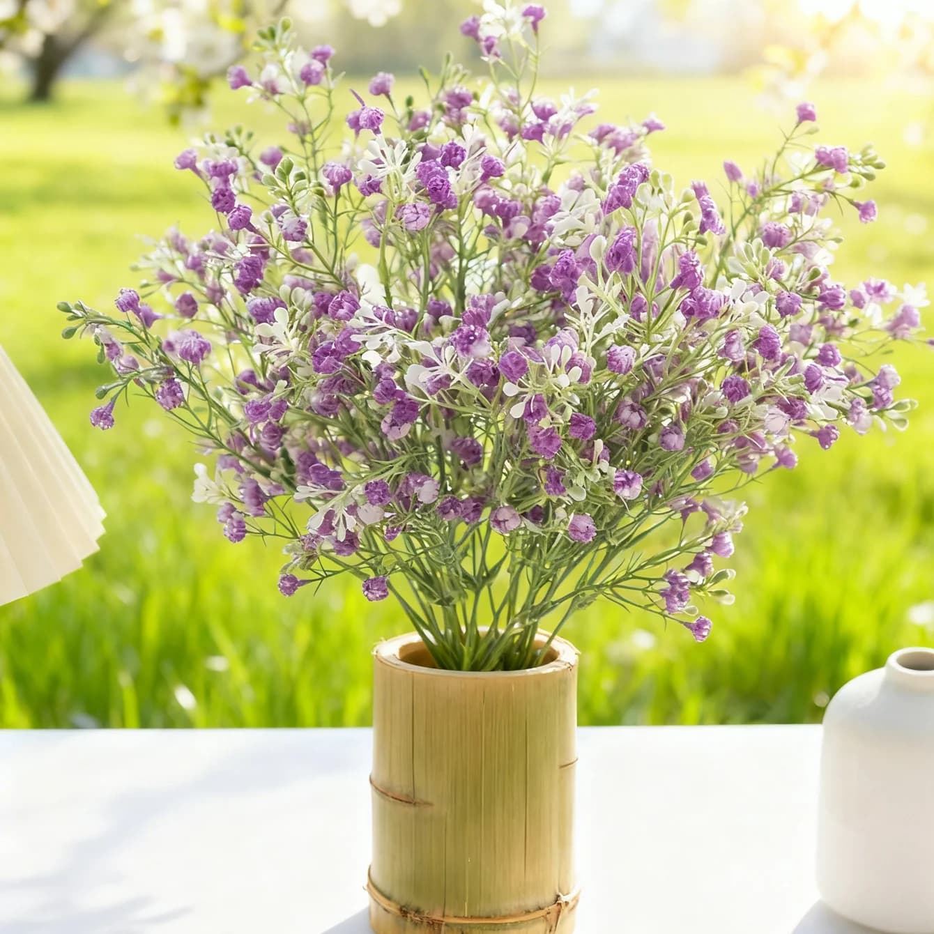 Artificial Flower Plant Gypsophila Festival Wedding Bride Bouquet Home Room Table Outdoor Bonsai Garden Diy Gift Prop Decoration