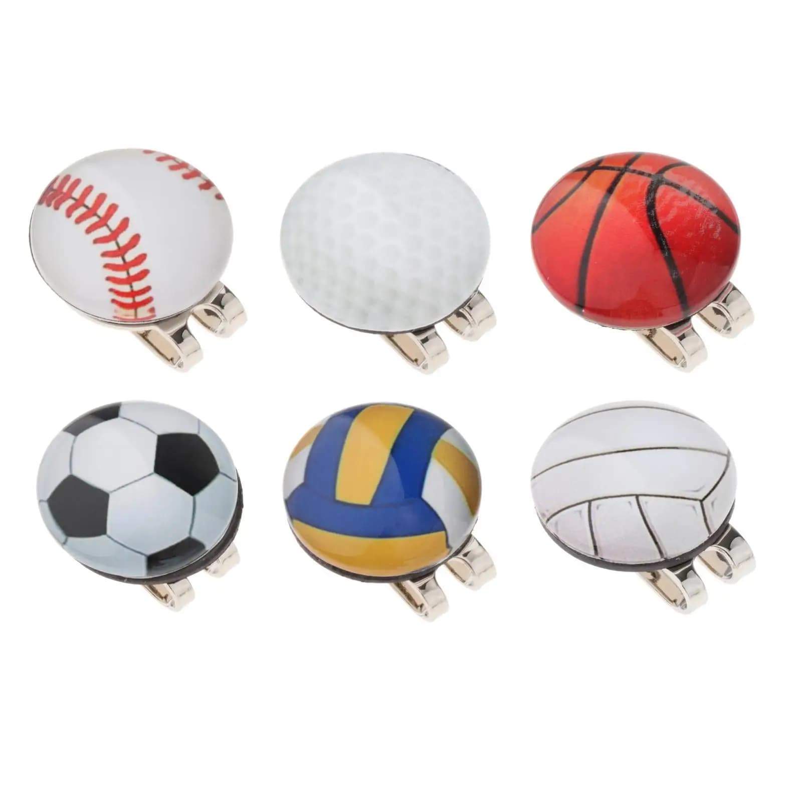 Indicatore per palline da golf Attaccare ai cappucci Visiera Posizione del marchio divertente Colori vivaci Regalo per golfisti durevoli Accessori per sport da golf Clip per cappello