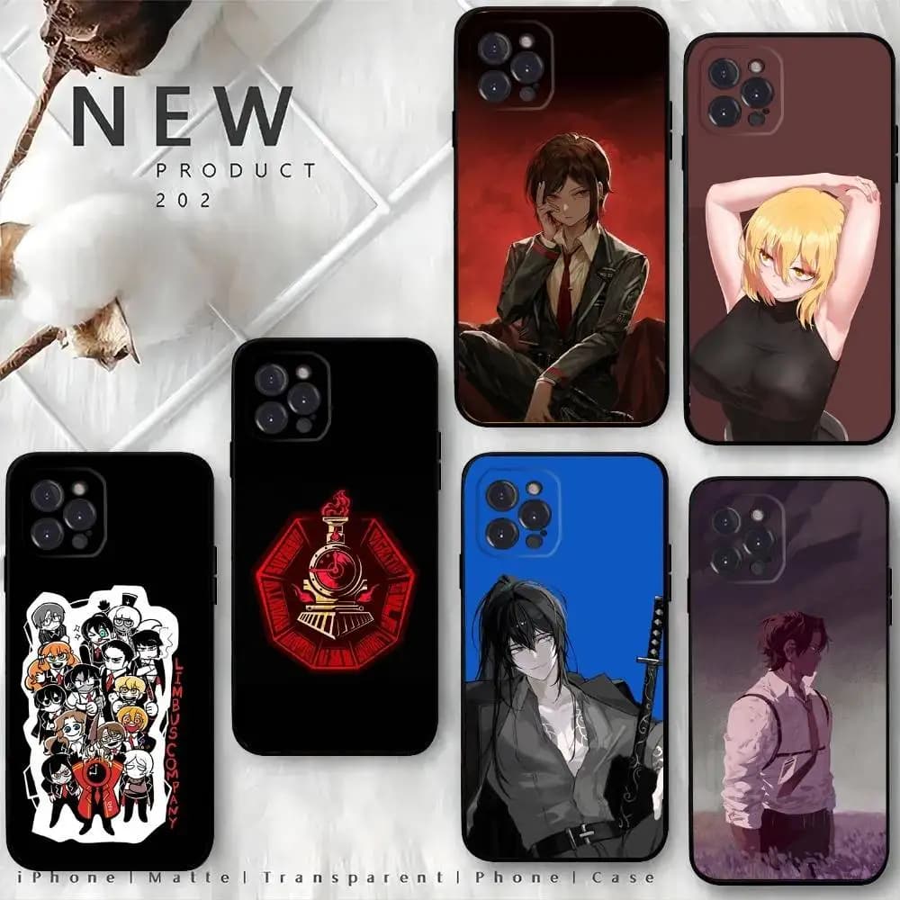 Custodia per telefono Game Limbus C-Company per iPhone 16,15,14,13,12 Mini 11 Pro XR,X,XS,MAX 7,8 Plus Cover in silicone morbida nera