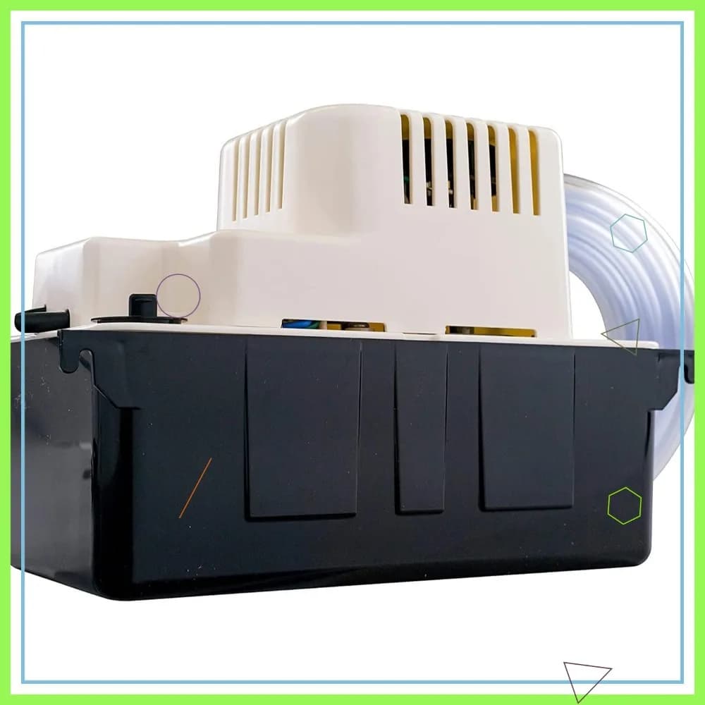 Pompa di scarico condensa automatica 115V 80 GPH per HVAC, deumidificatori con interruttore di troppo pieno e tubo da 20 piedi