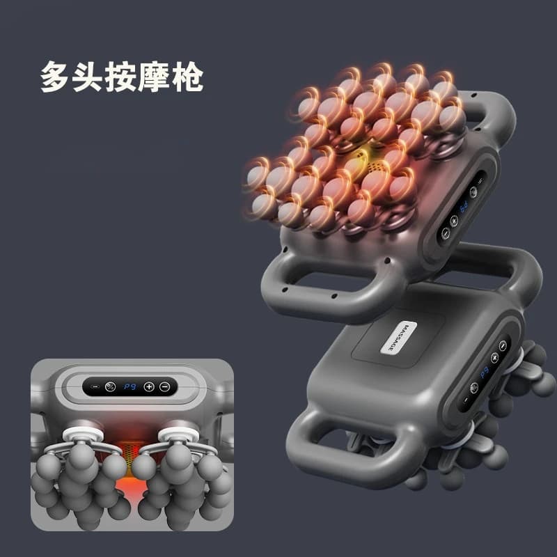 Multi Headband Gun Mini Portable Electric Massage Gun for Full Body Muscle Relaxation