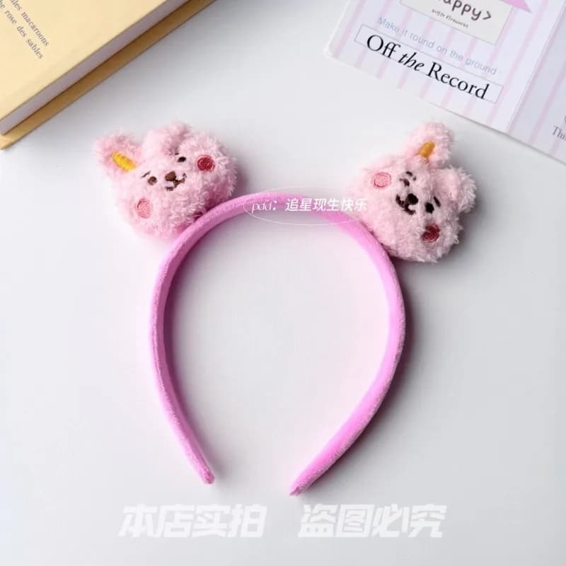 BT21 Koya RJ Shooky Man Tata Chimmy Cooky Cerchietto Decorativo con Personaggi dei Cartoni Animati, Accessorio per Anime e Decorazione