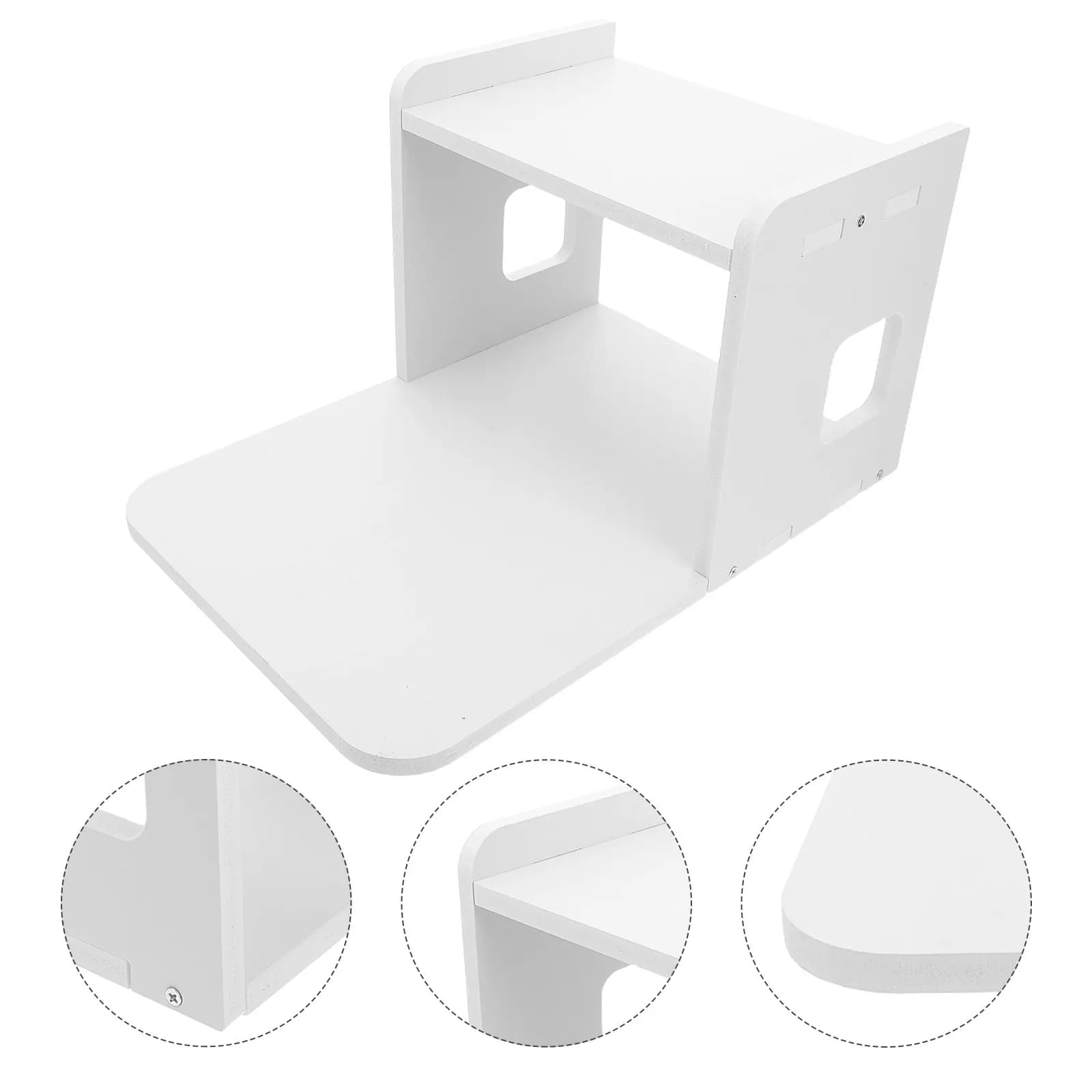 2-Tier Desktop Printer Stand Organizer Shelf Heavy-Duty Shipping Label Printer Holder Office Desk Storage Rack