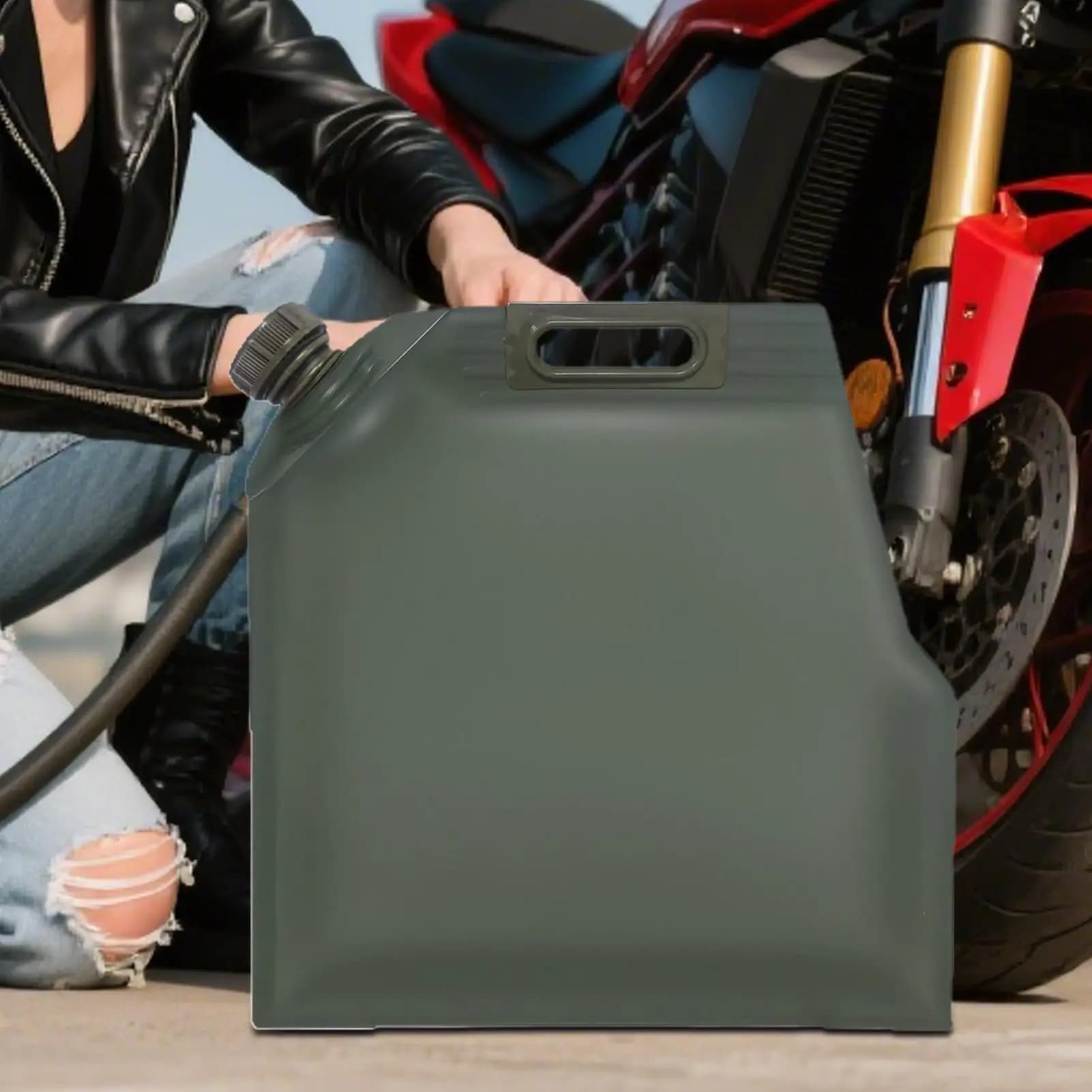 Vescica del gas per barca Borsa di stoccaggio portatile portatile per il trasporto dell'olio Contenitore del gas a tenuta stagna per SUV Sedani Auto Guida quotidiana