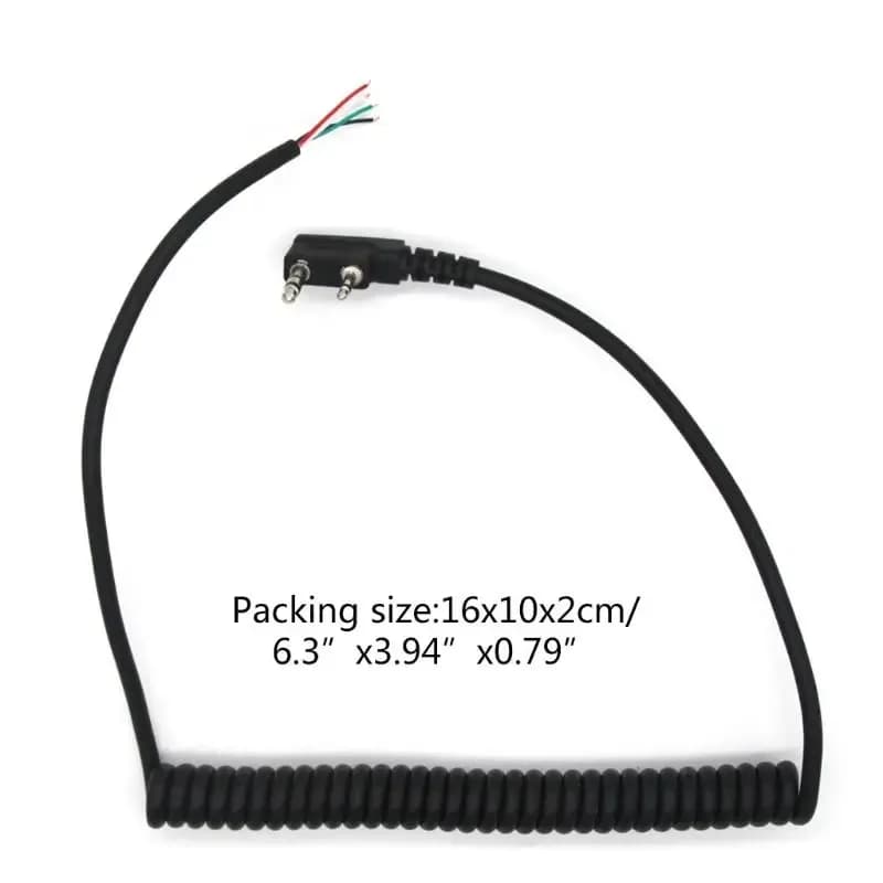 K Heat Altoparlante Microfono Walkie Talkie Cavo altoparlante per baofeng UV5R per kenwood TK-240 B95D