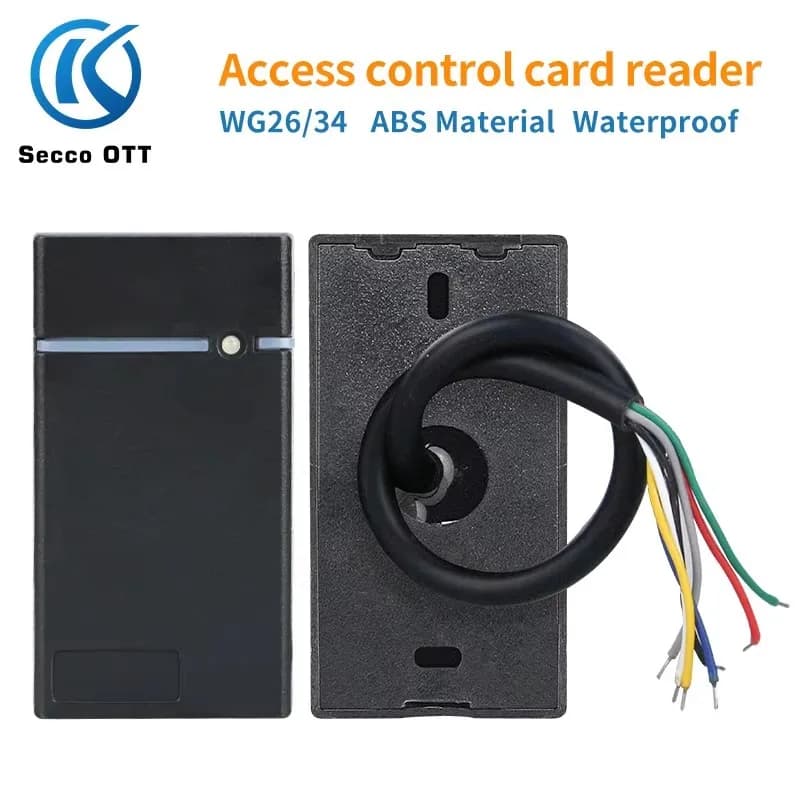Lettore di controllo accessi con scheda mini 125khz, lettore NFC impermeabile 13.56mhz Wiegand 26/34, lettore di schede piccolo per sistemi di controllo accessi