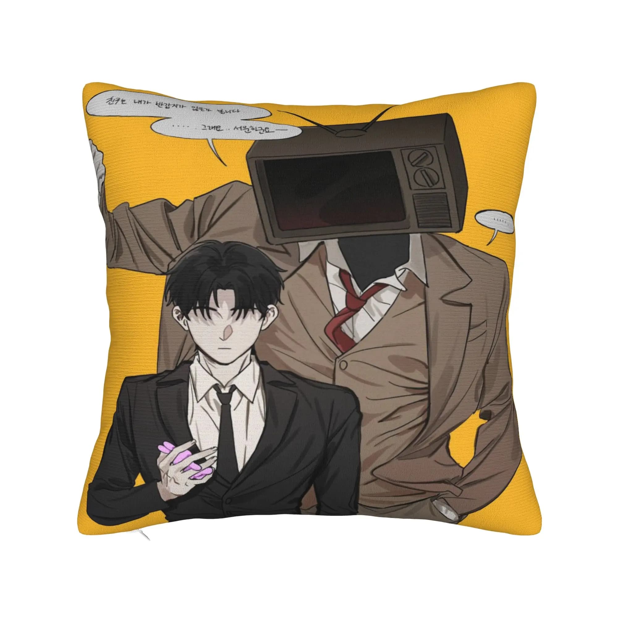 K-Kim S-Soleum Novel GSGW anime Pillow Case Square Pillow Cover Retro Trendy Cushion Cover For Living Room Bed Chair