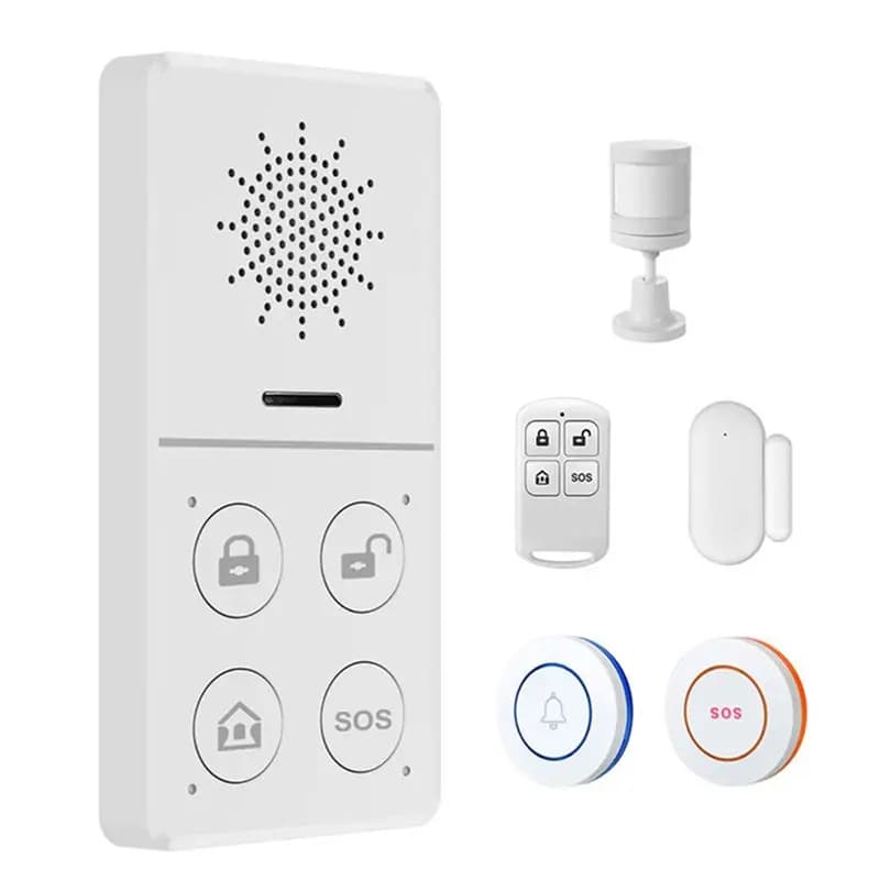 [NEW A09R!】 Wifi Wireless Alarms Kit With Motion Sensor Window Sensor Door Sensor Smart APP Control Tuya Smart Home Security Sys
