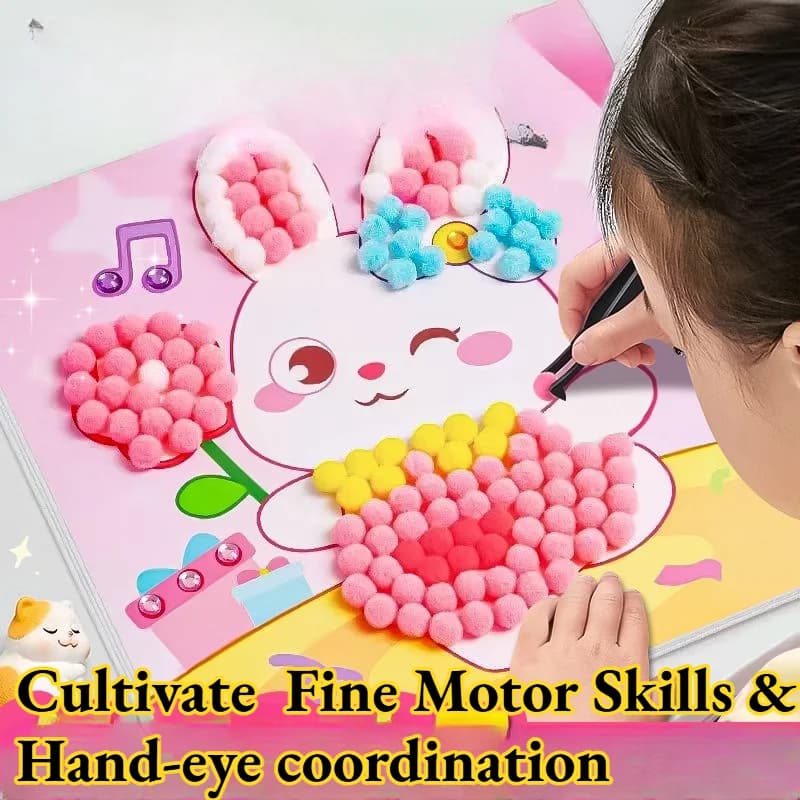 Palline Soffici da Dipingere, Kit Creativo Fai-da-Te per Bambini, Regalo Educativo per Asilo Nido, Giocattoli per Bambini 3-6 Anni