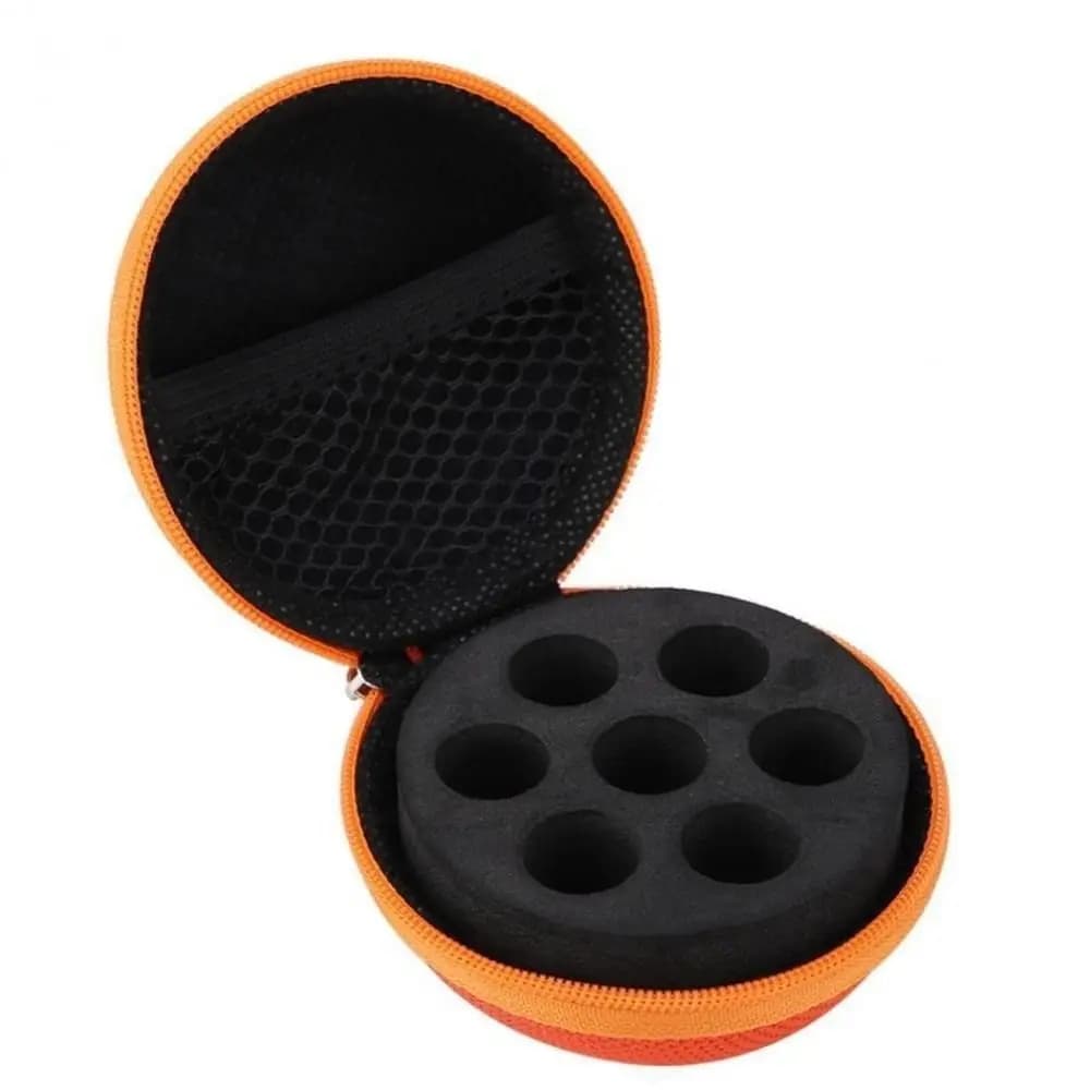 EVA Foam Insert Essential Oil Storage Bag Multi Slot Interior Portable Essential Oil Case Polyester Roller Bottle Carrying Case