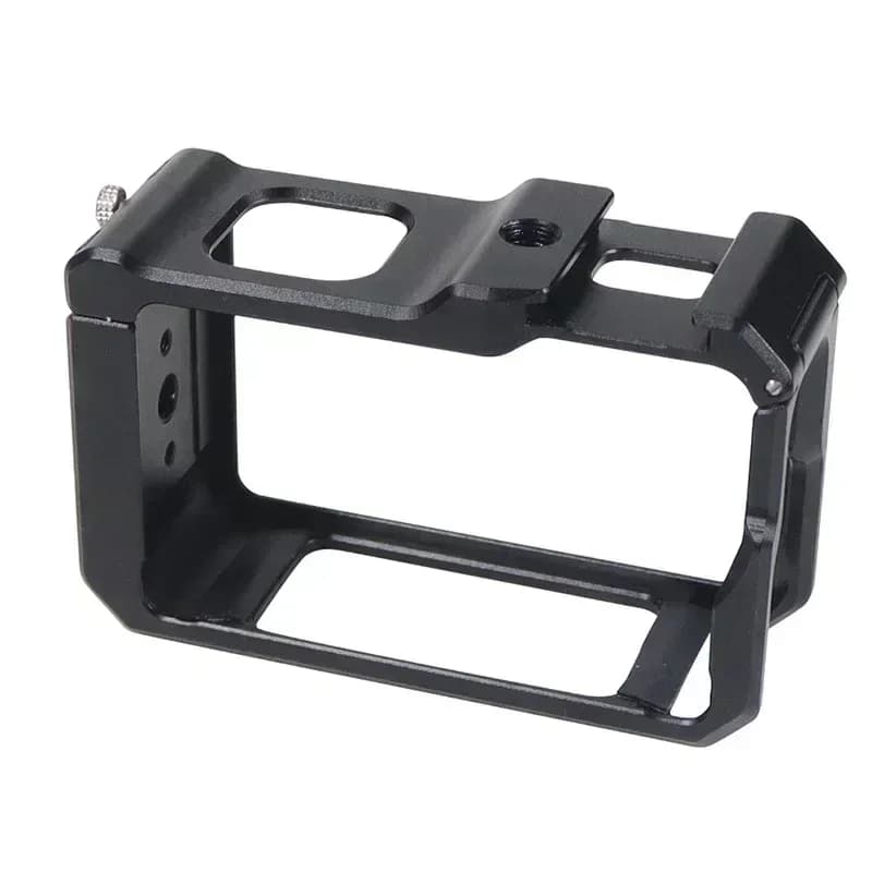 Gabbia Protettiva per Fotocamera con Attacco Cold Shoe e Filettatura ARRI da 1/4" per Accessori Fotocamera DJI OSMO Action 3
