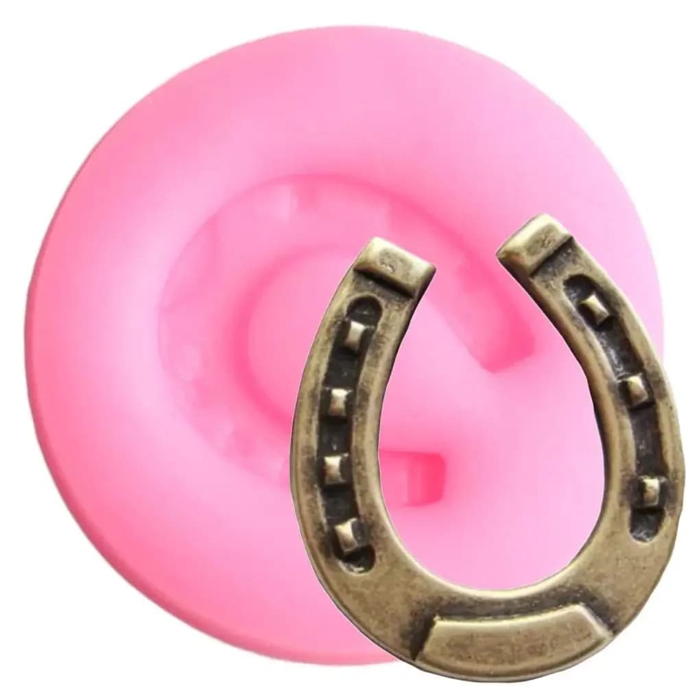 1 pz. Stampo in silicone a forma di zoccolo di cavallo, grazioso e adorabile, per dessert fai da te, budini, caramelle, pasta di gomma, gelatine, cioccolato, cupcake