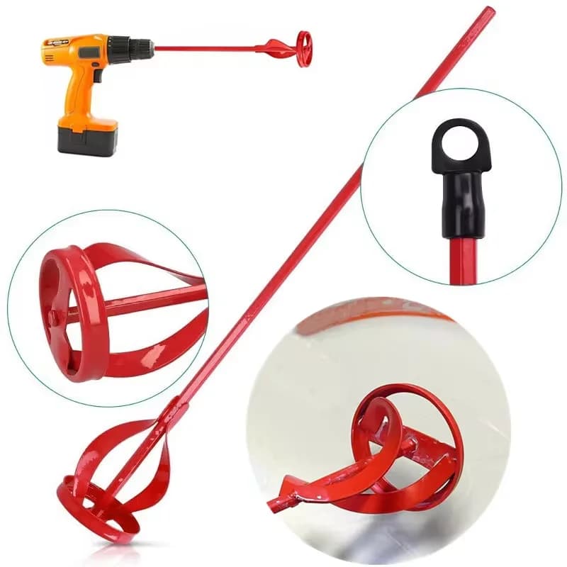 Albero esagonale intonaco miscelatore di vernice attacco trapano elettrico Paddle di miscelazione Muilt-use stucco cemento stuccatura malta asta di agitazione