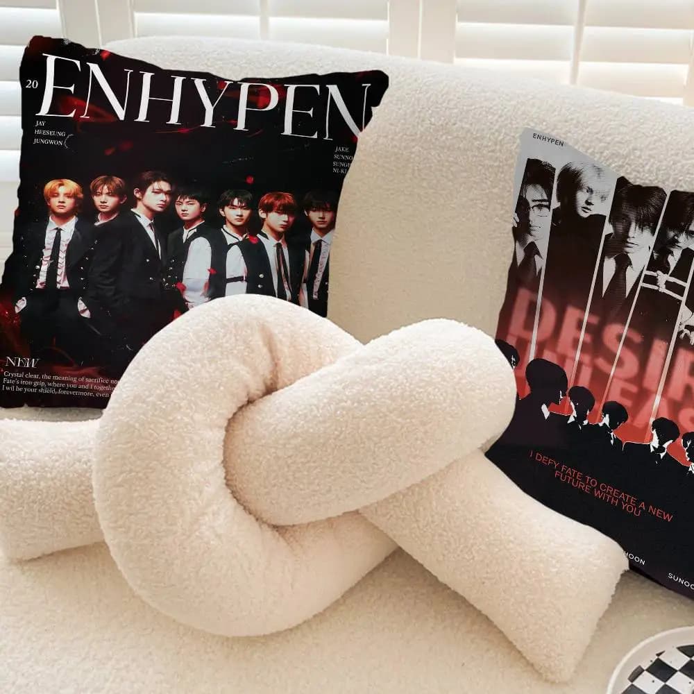Kpop Man E-ENHYPEN Decorative cushion cover for sofa, home decoration, pillow covers