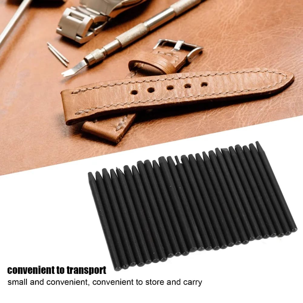 25Pcs Steel Watch Hands Presser Black Needle Punch Length 60mm Watch Hand Pusher Watch Hand Fitting Tool For Watch Repairing