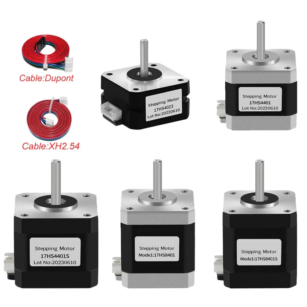4 Lead Nema17 42BYGH Stepper Motor 17HS4401 17HS4023 for 3D Printer CNC Router Laser Engraver DIY Projects Universal Spare Parts