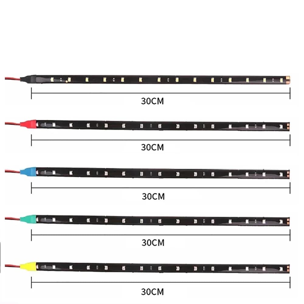 1PC impermeabile DC 12V motore striscia LED SMD sottoscocca striscia decorativa per auto moto bellissime luci decorative morbide