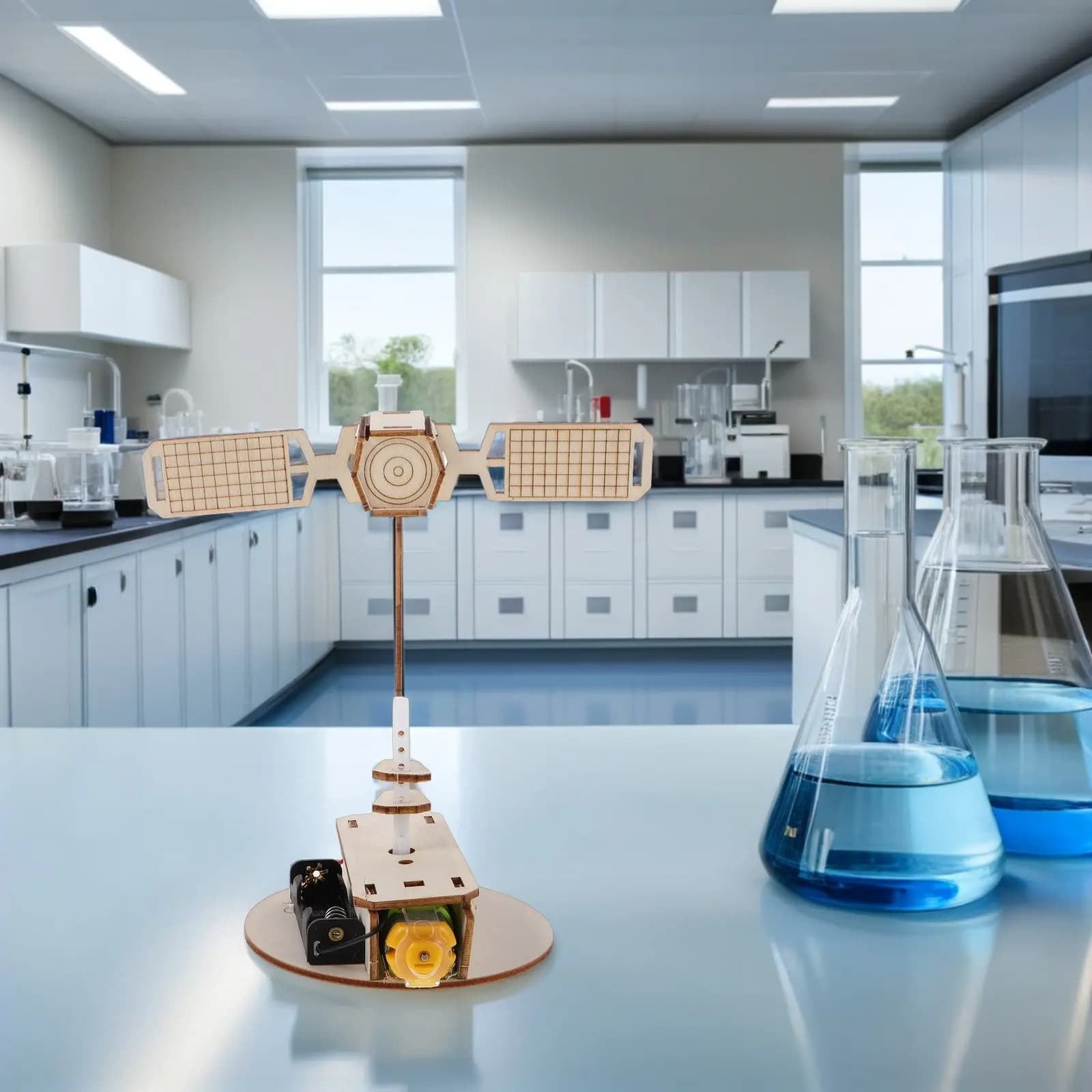 Kit Educativo 3D per Assemblaggio Satellitare, Progetto Scientifico Spaziale per Bambini, Esplorazione Astronomica Pratica