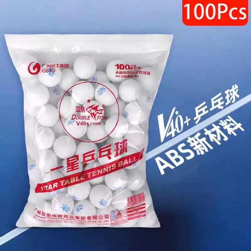 DOUBLE FISH B40+ Table Tennis Balls ABS New Material Ping Pong Balls With Seam Training Competition Table Tennis Balls 100PCS