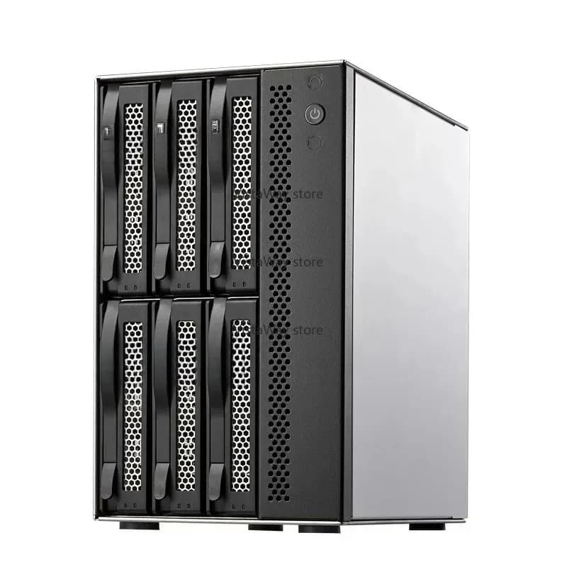 Vendita calda 423 Archiviazione NAS di rete l Quad-core Enterprise Scatola disco a 6 dischi Porta doppia rete 2.5G