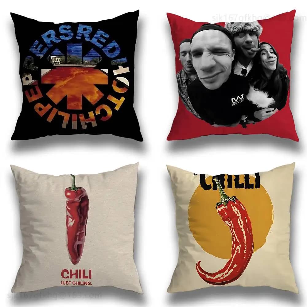 R-Red Hot C-Chili Peppers Pillow Federa Sofa Living Room Bedroom Headboard Back cushion Square cushion Piston time