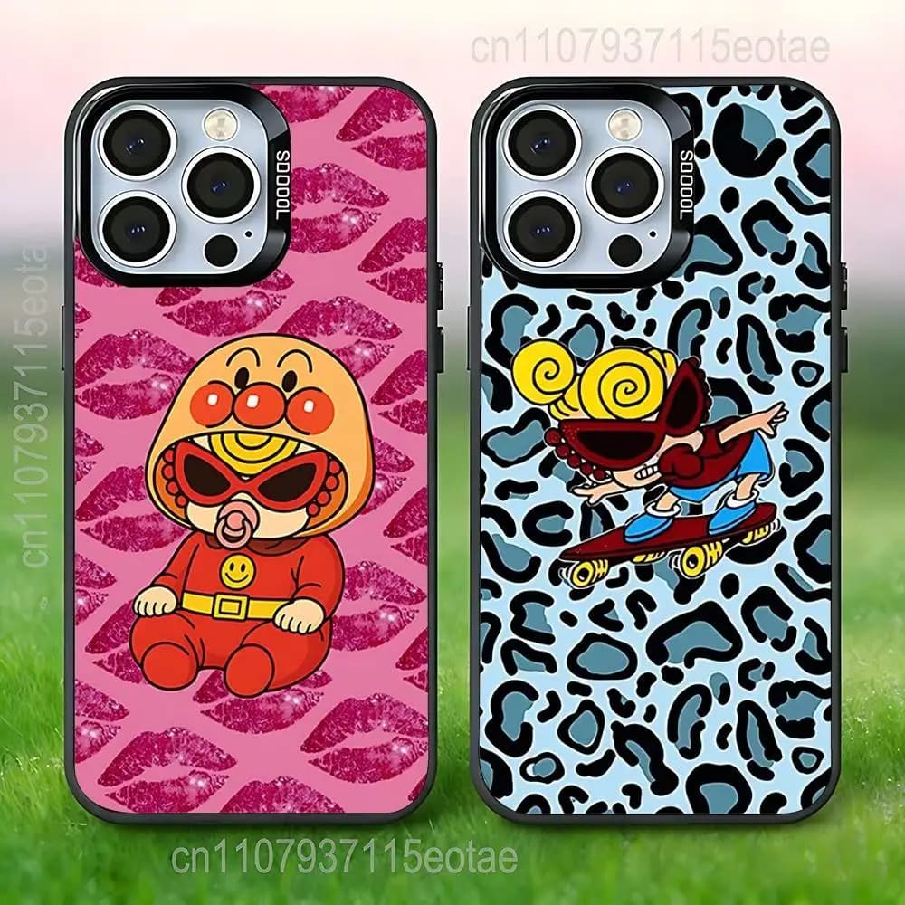 H-Hysteric COLORFUL M-Mini Phone Case For iPhone 17 16 15 14 13 12 11 Pro Max Plus Air XR Black IMD Cover
