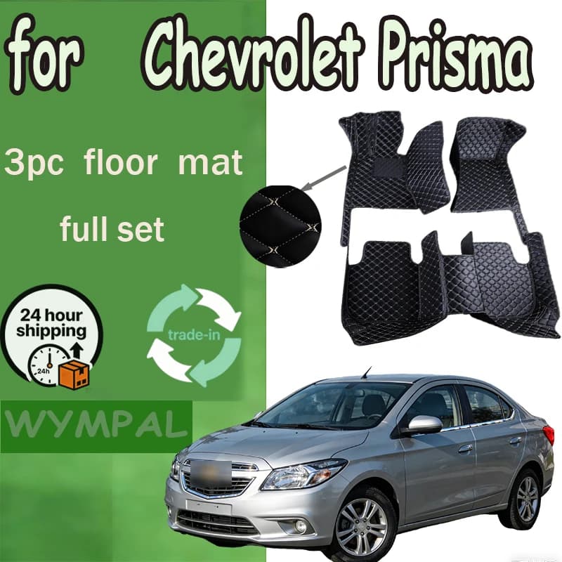 Tappetini auto di LUSSO per Chevrolet Prisma 2013 2014 2015 2016 Auto di lusso in pelle