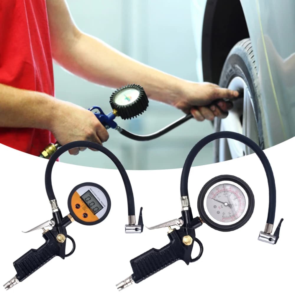 Manometro per pneumatici 220PSI per auto moto SUV pompe di gonfiaggio strumenti di riparazione pneumatici tipo di pistola a pressione per compressore d'aria